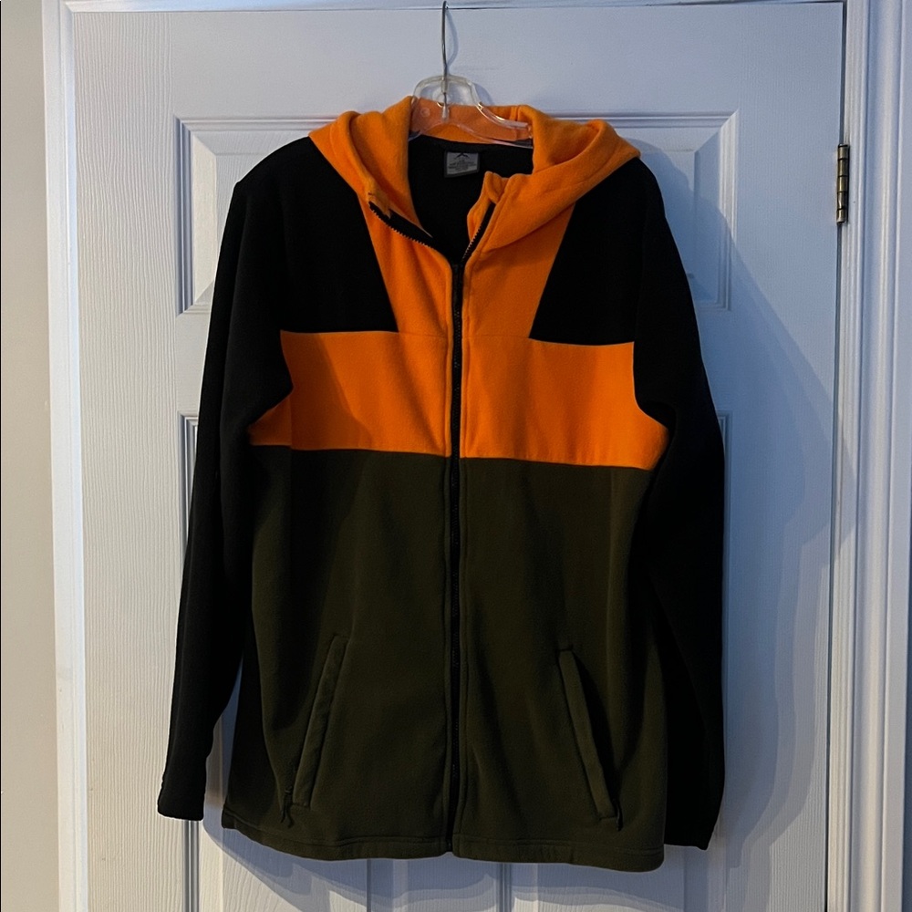 Mckinley Black and Orange Hooded Jacket